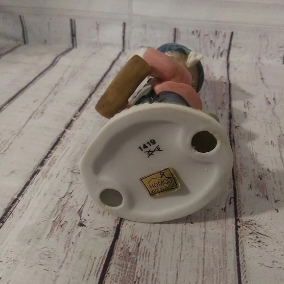 Vintage Homco Home Interior 1419 Boy with Rocking Horse - Picture 7 of 8